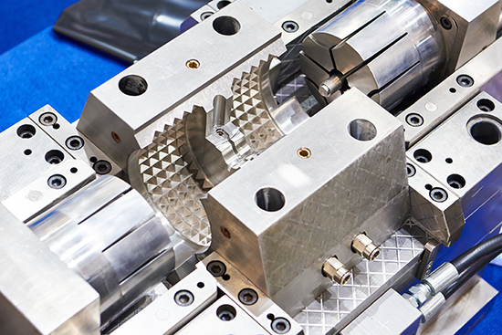 metal molds used in plastic parts production
