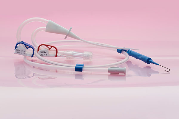 A medical tubing with attachments