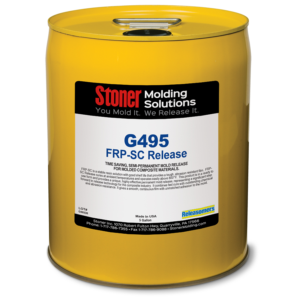 G495 Releasomers FRP-SC Mold Release 5 Gallon Liquid Pail